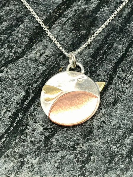 Sterling Silver Robin Necklace