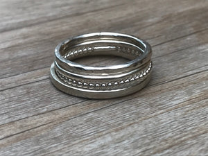 Silver Stacking Rings Workshop