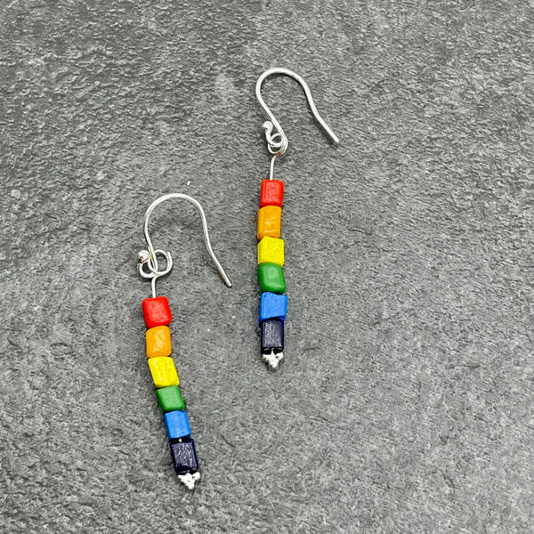 Pride Earrings- Rainbow Flag