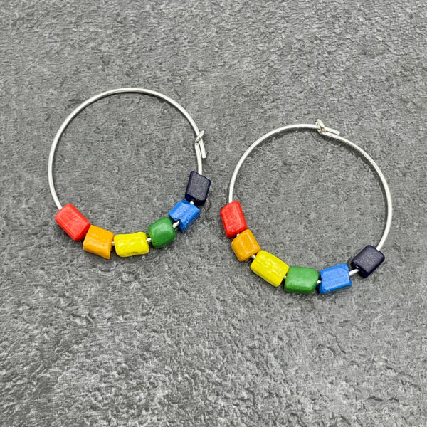 Pride Earrings- Rainbow Flag