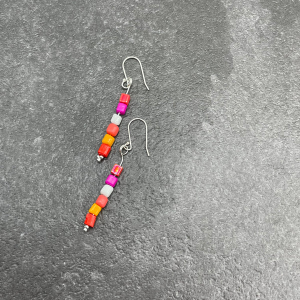 Pride Earrings- Lesbian Flag