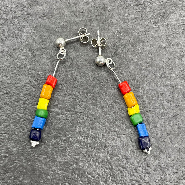 Pride Earrings- Rainbow Flag