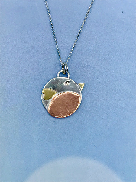 Sterling Silver Robin Necklace