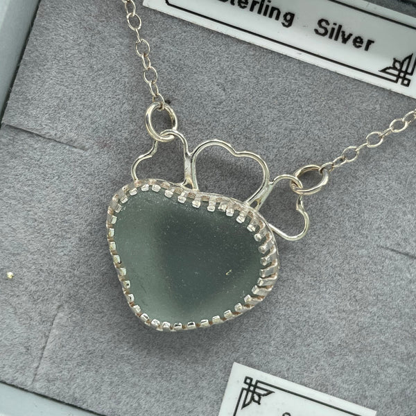 Sea Glass Heart Necklace