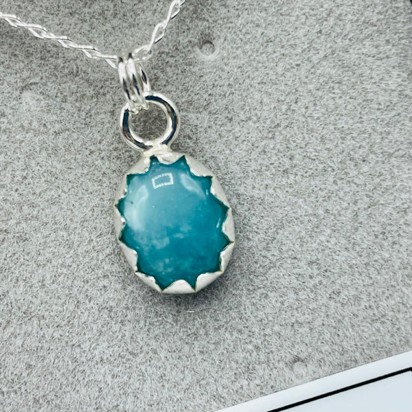 Amazonite Sterling Silver Necklace