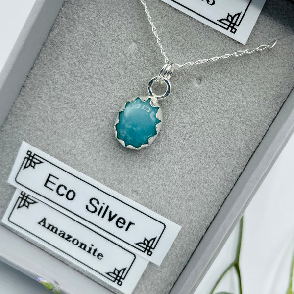 Amazonite Sterling Silver Necklace